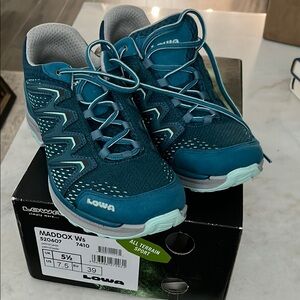 Lowa Women's Athletic Shoes in Teal and Gray